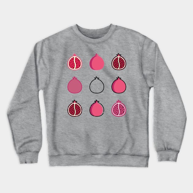 Pomegranate Crewneck Sweatshirt by RefinedApparelLTD